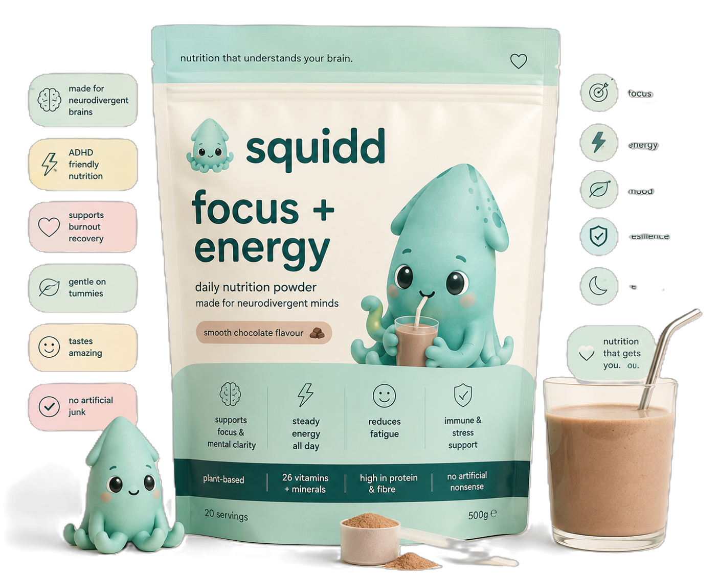 squidd focus + energy powder